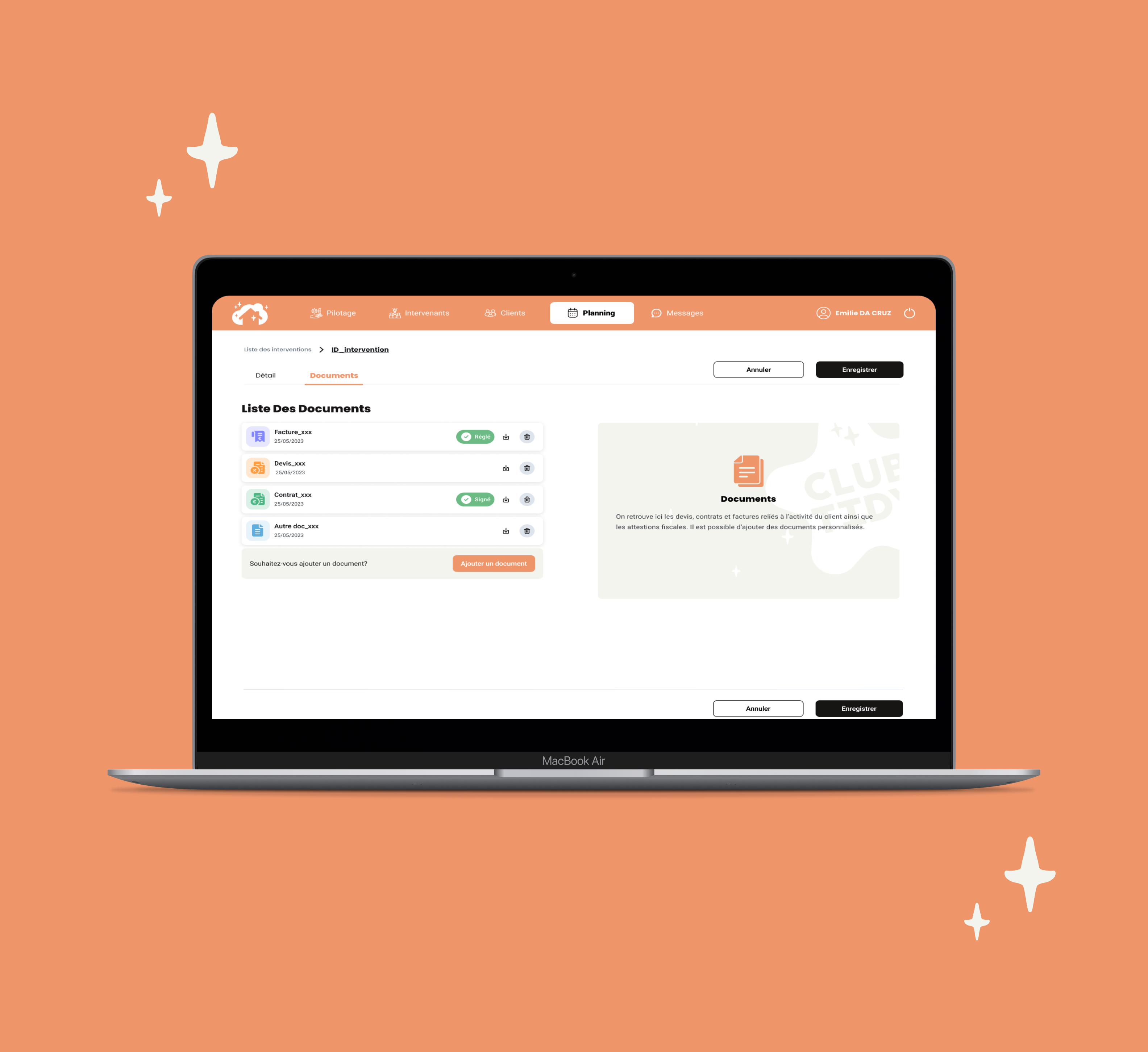 application service à la personne