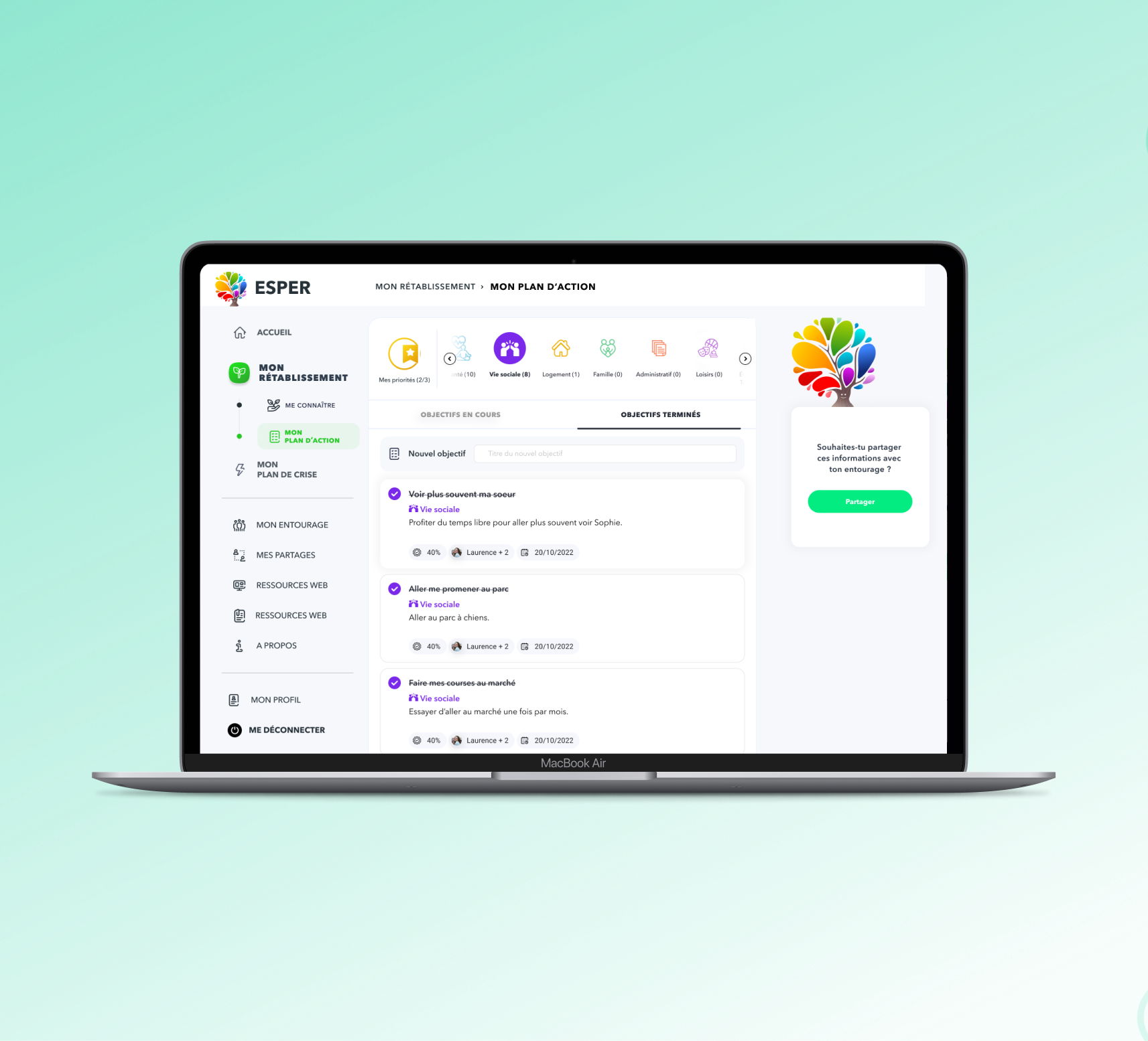 Appli web Santé mentale Lille